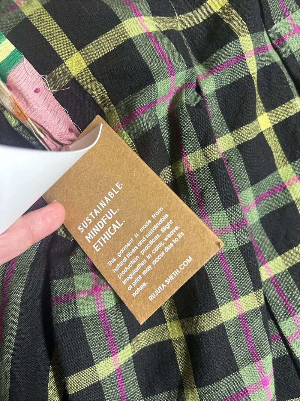 NWT RUJUTA SHETH FRIDA PANTS | STRIKE CHEX X STRIKE STRIPE - Picture 8 of 16